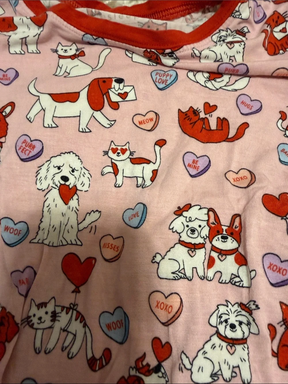 Little sleepies Pajama Set - Pink, Peach & Multicolor Animal Prints